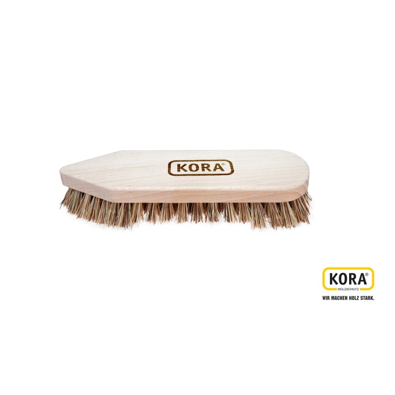 KORA® Bürste: Robuste Pflanzenfaser für Holzpflege