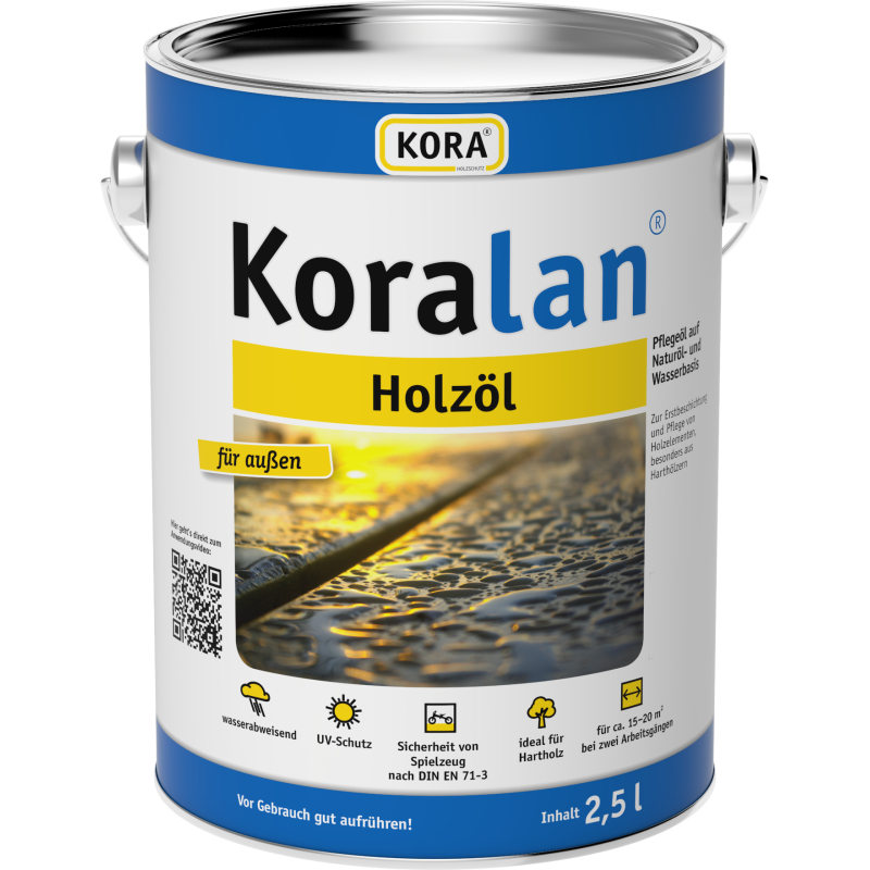 Koralan® Holzöl: Wetterfester Schutz für Hartholz